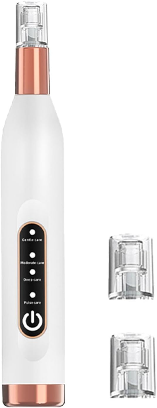 Microneedle – Draadloze Microneedling | Elektrische Microneedle Derma | Elektrisch draadloze beautypen | Derma- draadloos met siliconen kristallen koppen voor een gladdere en vollere