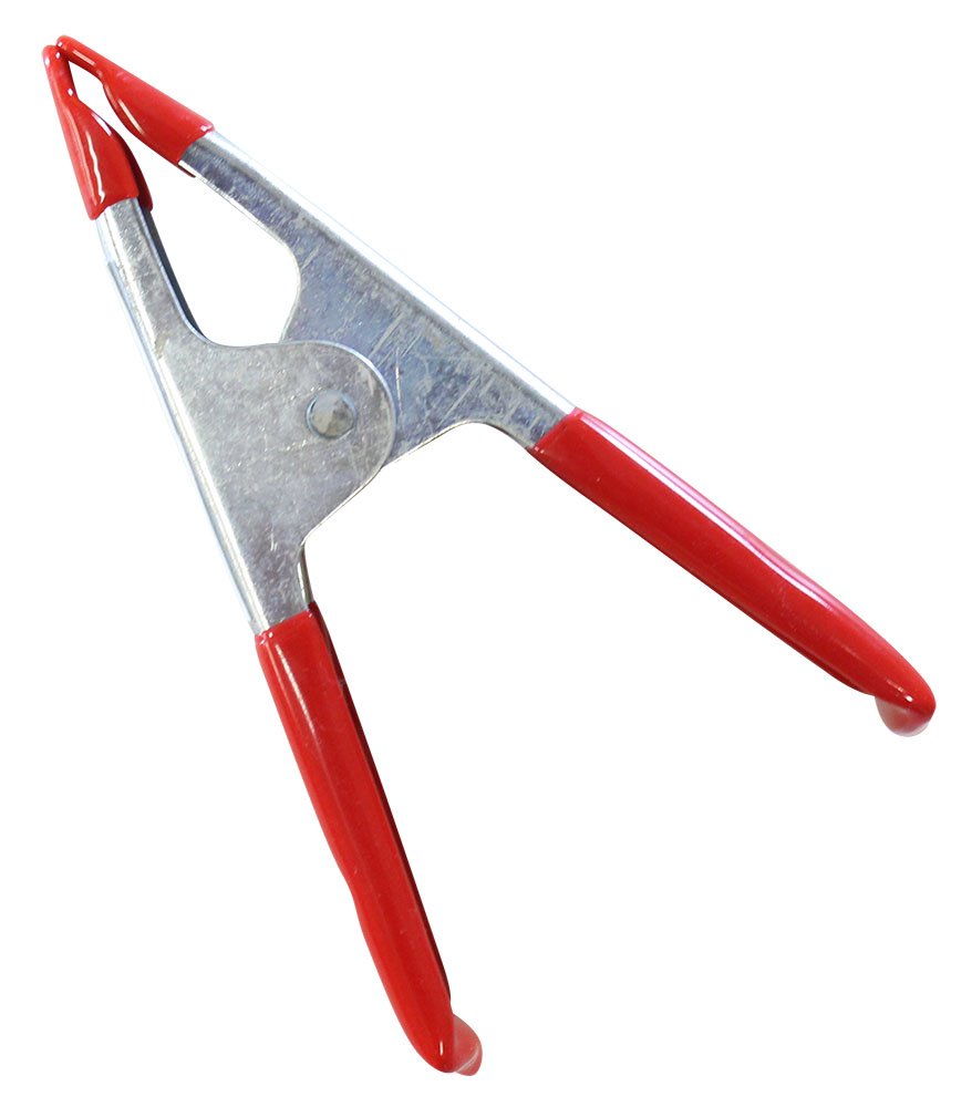 GRIPPICLAMP (12 Pack) 4" (10.2 cm) Metal Spring Clamp | Robust Construction with 1.25" (3.2 cm) Jaw Opening | Protective Vinyl Tips | Multi-Functional