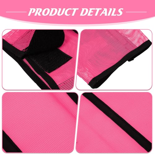 Image of Jexine 12 Fly Boots for Horse Set of 12 Loose Breathable Mesh Horse Fly Sheets Protective Horse Leg Wraps Leggings for Preventing Flies and Mosquitoes Bites (Purple, Red, Pink)