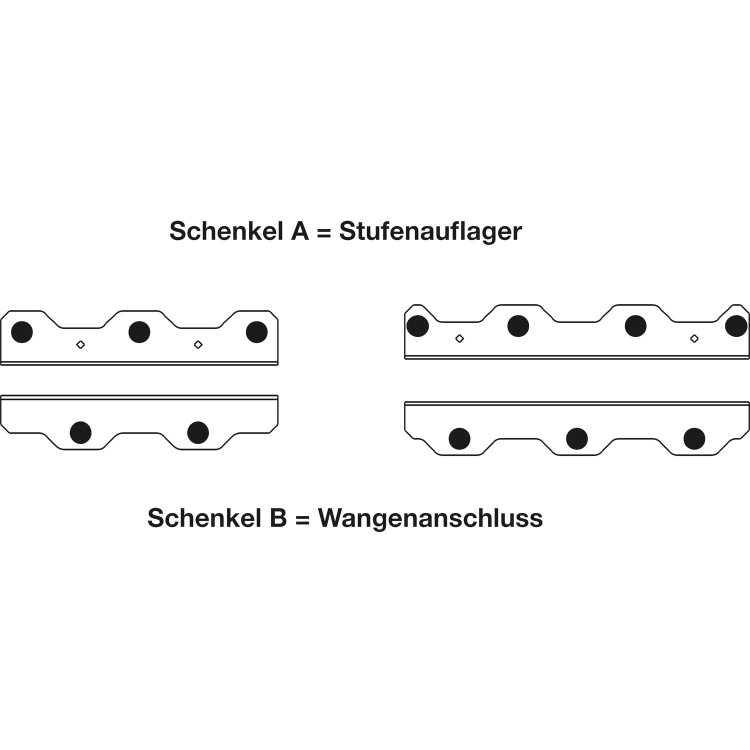 Simpson Treppenwinkel TA10Z Strong Tie - Winkelverbinder mit 7 Löcher für den schnellen und einfachen Bau einer Holztreppe, Stahl verzinkt - 20 Stück