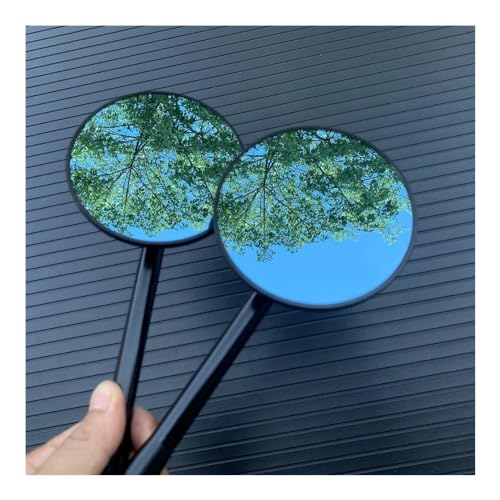 Rétroviseur réglable pour moto avec miroir rond universel de 10mm de diamètre