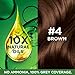 Garnier Color Naturals Crème hair color, Shade 4 Brown, 70ml + 60g