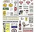 Woodland Scenics Tavern, Gas Station, & Comm. Signs Dry Transfer Decals