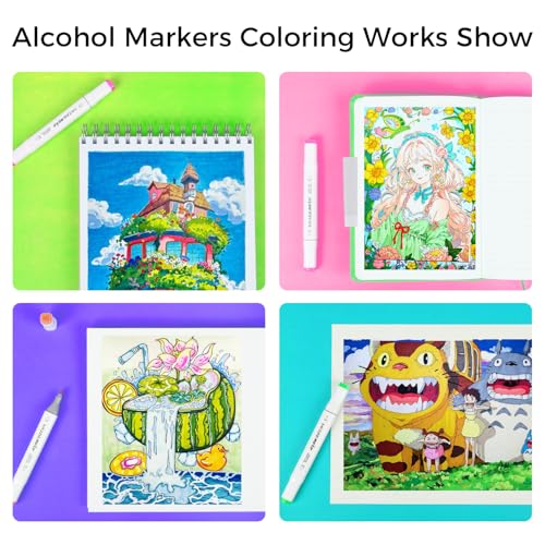 SAVZJSD 200 Colors Alcohol Markers, Alcohol Markers Set for Adults, Artists in Coloring, Sketching & Drawing (Fine & Broad)