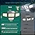 3000LM Solar Lights outdoor, 4 Adjustable Heads Solar Motion Sensor Lights with 283 LED, IP65 Waterproof Solar Security Wall Lights, Remote Control Flood Lights for Graden, Outside, Backyard 2 Pack
