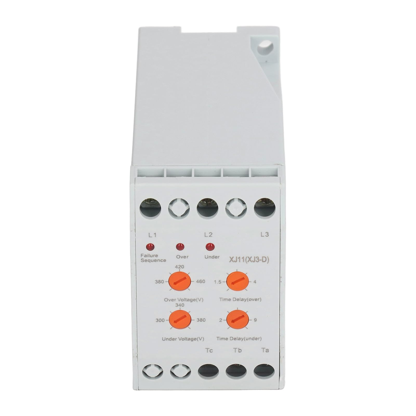 Protector de Secuencia de Fase de Voltaje AC380V, relé de Monitor de Voltaje Trifásico, Protector de bajo Sobrevoltaje, Montaje en Carril DIN de 35mm