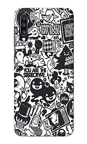 Image of Printed Hard Back Cover Case for Samsung Galaxy A70 | Samsung Galaxy A70s Back Cover (Mixed Cartoon) -702