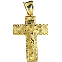 Gold Charm Pendant 14k Gold Plated Brass 5mm 20" Cuban Choker Chain