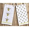 Amazon.com: Set of 2 Watercolor Bee Kitchen Dish Towel 18 x 28 Inch ...