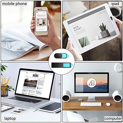 ZOLISCHE 16 Packs Webcam Cover Slide Ultra Thin Design Camera Blocker 2 Styles Privacy Cover for Laptop PC Macbook iMac iPad Smartphone Protect Your Privacy and Security