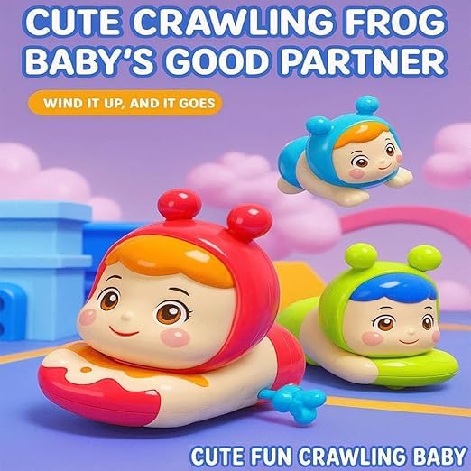 Image of acrown Cute Animal Toys for Kids Sensory Worm Animal Wind up Colorful Toy Insect Figurines for Boys and Girls Multicolor (Hello Doll)