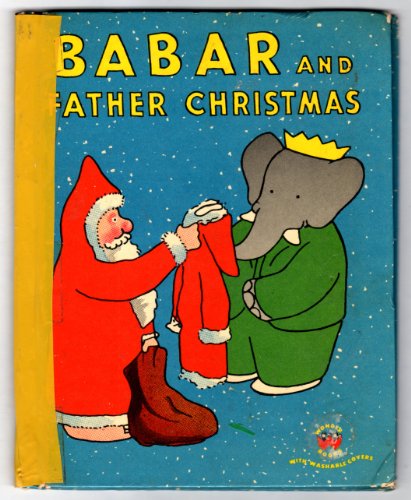 BABAR AND FATHER CHRISTMAS Wonder Book #592 B000I8FYS2 Book Cover