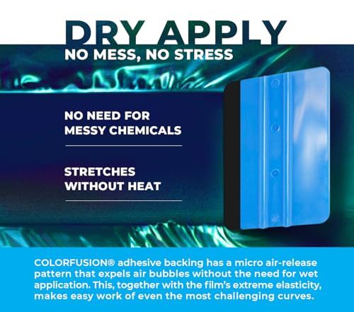Image of ColorFusion PPF by VViViD, Gloss Metallic Blue Chameleon Dry Apply PPF Vinyl Car Wrap Roll 6ft x 5ft
