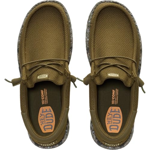 Image of HEYDUDE Men's Wally Funk Mesh Field Camo Slip On Shoe | Mesh Casual Loafers | Lightweight Travel Ready Fit