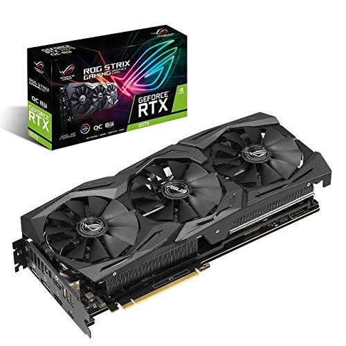 ASUS ROG STRIX GeForce RTX 2070 Overclocked 8G GDDR6 VR Ready HDMI DP 1.4 USB Type-C Graphics Gaming Card (ROG-STRIX-RTX-2070-O8G)