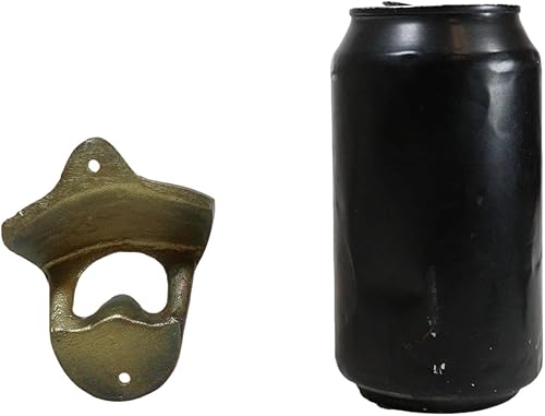 Miniatura 6 de Ebros Gift Paquete de 2 abrebotellas de pared de cerveza de soda vintage de hierro fundido con diseño rústico Captain My Boat My Boat My Rules de