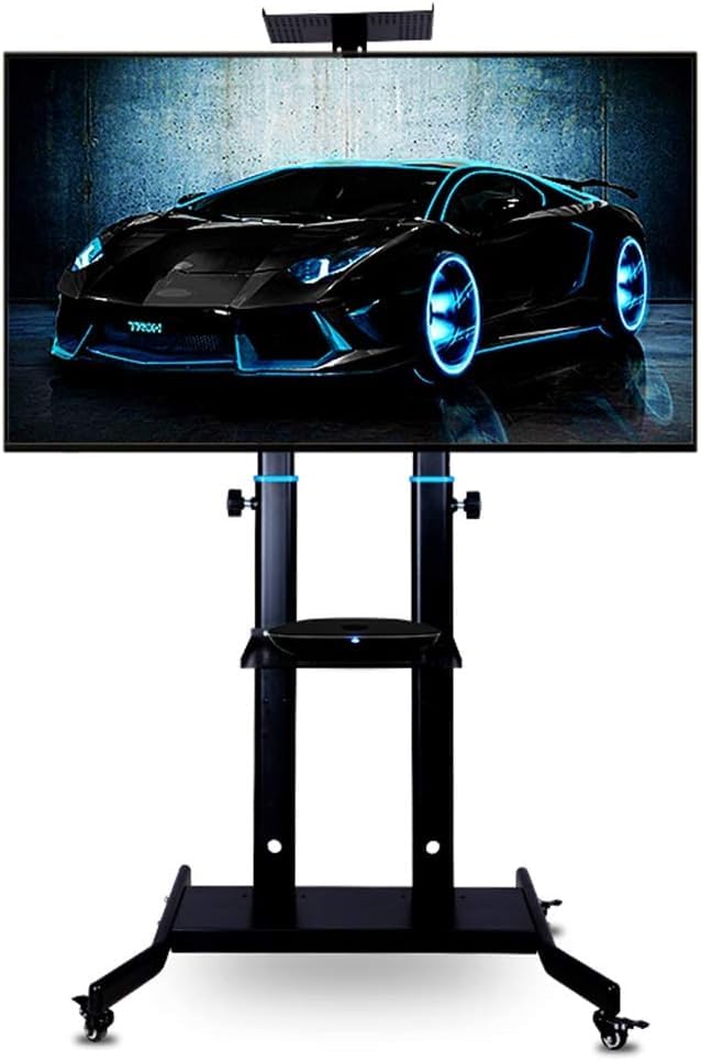 Soporte móvil para TV con ruedas y base ajustable