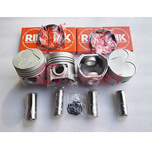 per KUBOTA V1903 kit di revisione anello pistone + guarnizione testa + pistone set