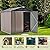 U-MAX 6 x 6FT Outdoor Storage Shed, Lockable Bike Shed,Garden Shed &Tool Shed for Backyard, Patio, Lawn