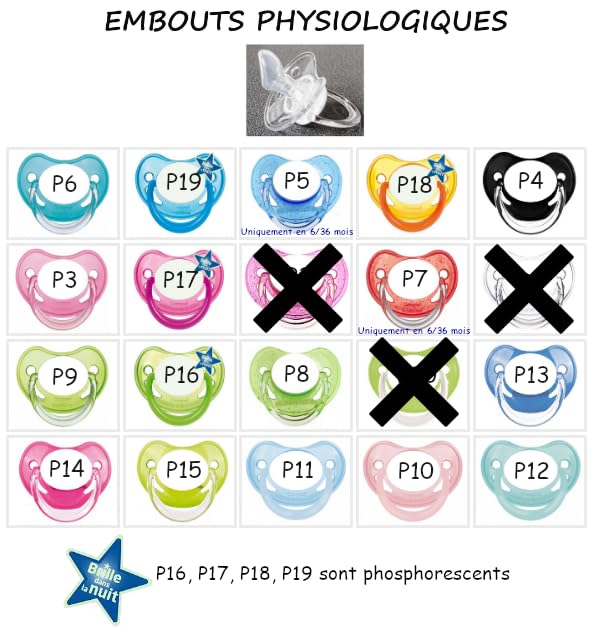 Tétine sucette bébé personnalisée J'aime le PSG comme... FOOT23 – Image 2