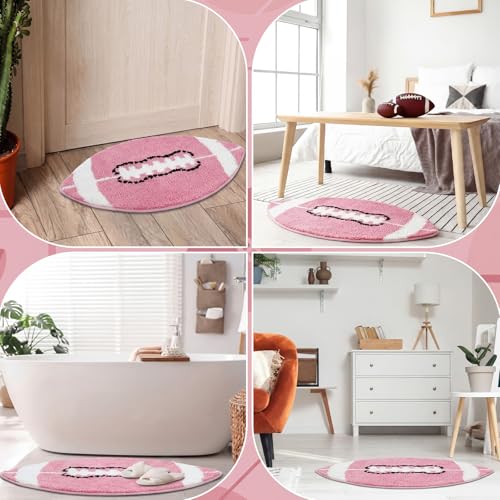 Tapete deportivo rosa para baño 80x49 cm Lyrow miniatura 6
