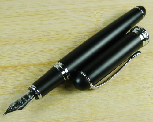 Jinhao X750 Frost Black Ct Fountain Pen - Medium Nib #TOP7