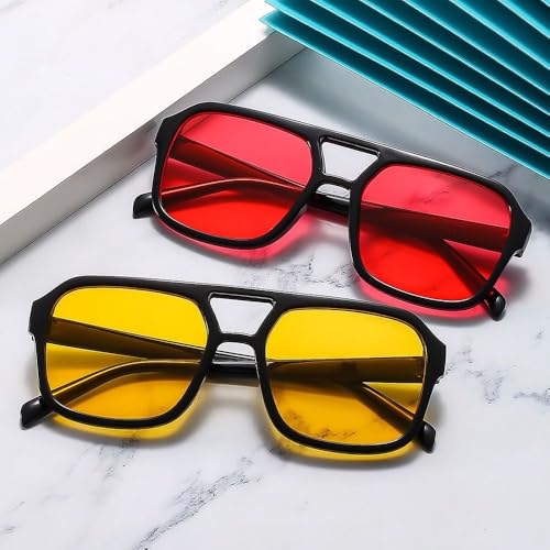 Retro Sunglasses Unisex Stylish Big Frame Sun Glasses Ins Style Shades Sunglasses Fashion Black Frame Shades3