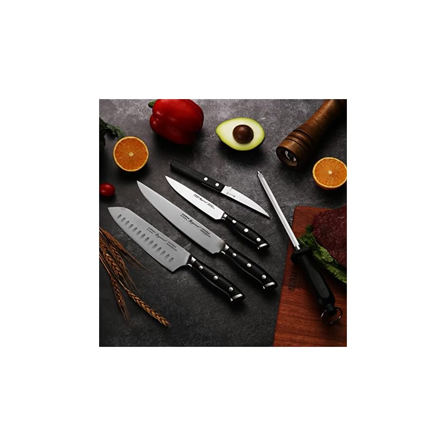 ROMANTICIST-Knife-Set-16-Piece-Kitchen-Knife-SetGerman-Stainless-Steel-Sturdy-Durable-Kitchen-Knives-Razor-SharpKnife-Set-with-BlockCutting-Board-and-Knife-Sharpner-Black-Knife-Set ROMANTICIST Knife Set 16-Piece Kitchen Knife Set,German Stainless Steel Sturdy Durable Kitchen Knives, Razor Sharp,Knife Set with Block,Cutting Board and Knife Sharpner Black Knife Set