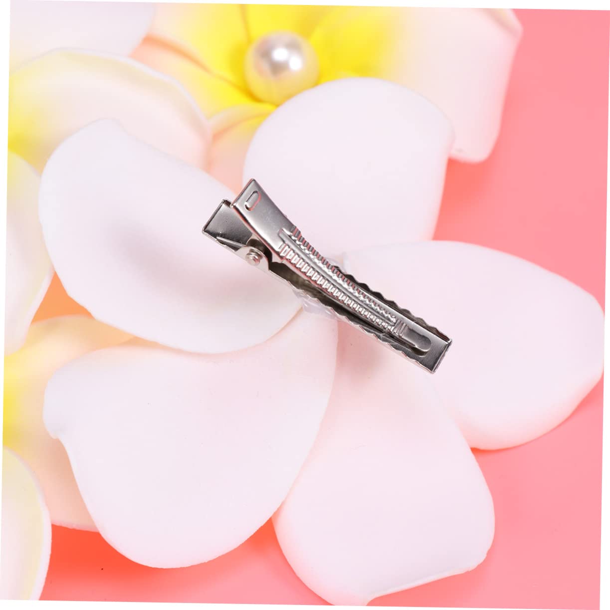FRCOLOR 24piezas Horquillas De Flores De Frangipani Perlas Accesorio De Pelo Para Novias y Mujeres Para Bodas y Vacaciones