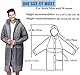 GUKOY 2 Stück Regenponcho Regenmantel Herren Damen Wasserdicht, Eva Regenbekleidung Regencape Regenjacke Regen Zubehör für Wandern Radfahren Camping und Reisen (Grau+Grau)