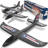 Airplane Toy for Kids - 3 Pack Safe & Easy to Throw Foam Airplanes for Kids - Outdoor Toys Glider Plane Toys - Yard Game Gifts for Boys & Girls - Birthday Gift Ideas for Ages 4 5 6 7 8 9 10 11 12 +