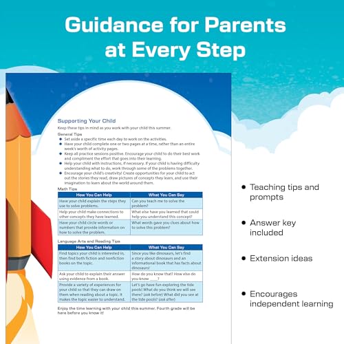 Image of Summer Blast: Getting Ready for Kindergarten - Full-Color Workbook for Kids Ages 4-6 - Reading, Writing, Art, and Math Worksheets - Prevent Summer Learning Loss - Parent Tips