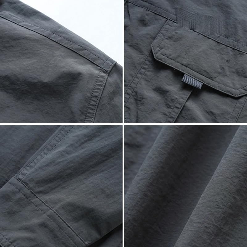 Camisa táctica de manga larga para hombre con cuello abatible 2