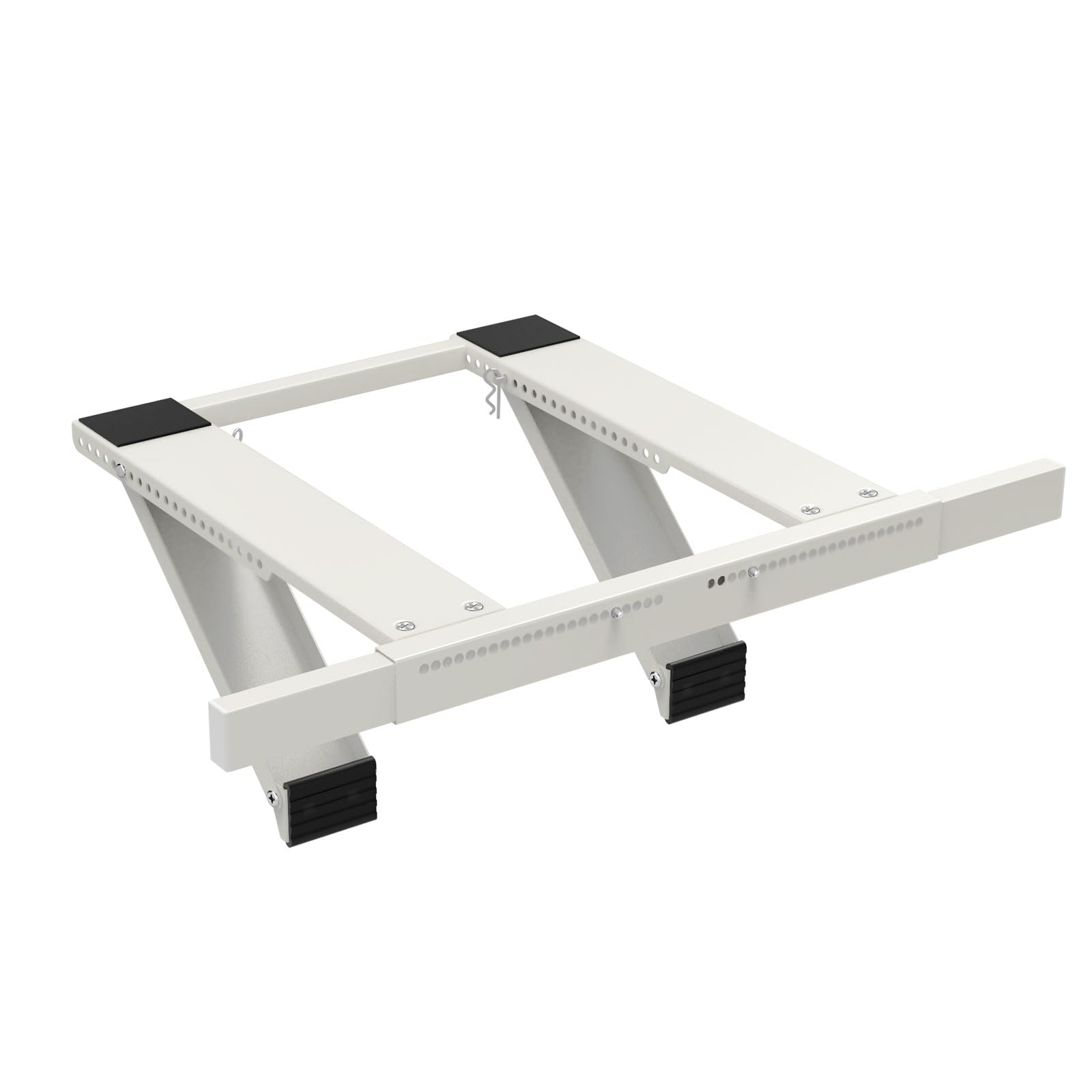 Fenster-Klimaanlagen-Halterung, Universell, bis zu 90 kg, Weiß, Epoxid beschichtet, Legierter Stahl, Fenstermontage, kein Bohren erforderlich