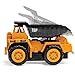 Top Race 5 Channel Fully Functional RC Dump Truck Toy My First RC Construction Truck Kids Size Designed for Small Hands, TR-112S - Remote Control Truck Kids Truck Toys Remote Truck Boys