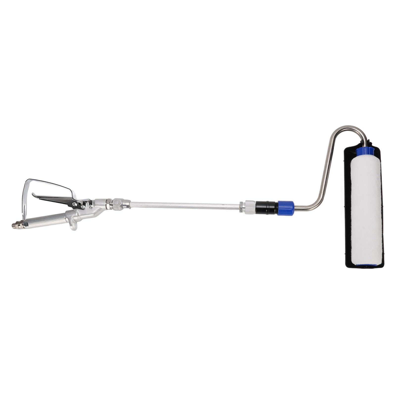 Rouleau de peinture électrique Airless - Brosse auto-amorçante efficace pour bricolage - Acier inoxydable - Alliage d'aluminium