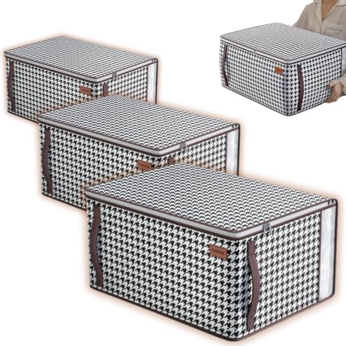 Kit C/3 Caixas Organizadoras Multiuso de Guarda Roupa Closet Armários Ideal Para Organizar Roupas, R