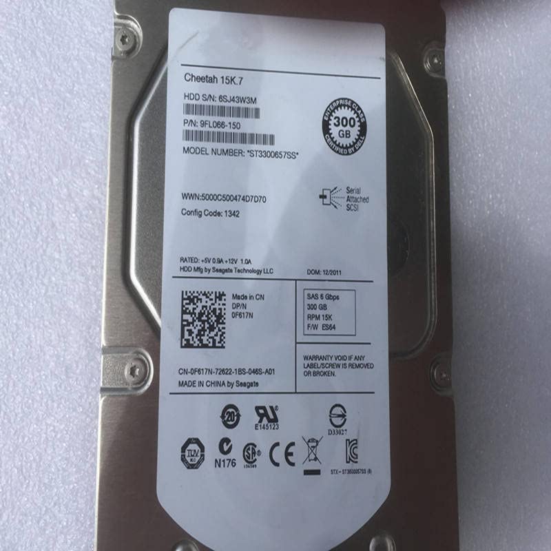 HDD do R410 R510 R710 300GB 3,5" SAS 32MB 15000RPM dla wewnętrznego dysku twardego do serwera HDD dla 0F617N ST3300657SS