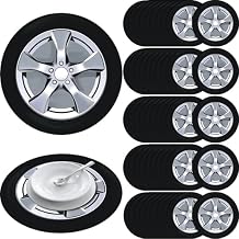 Tenceur 50 Pcs Tire Placemats 11 Car Wheel Disposable Table Place Mats for Race Car Birthday Party Baby Shower Decorations