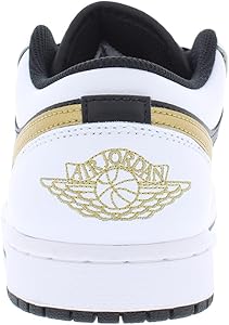 Jordan Air Jordan 1 Low Men's Shoes mens Sneaker, White/Metallic