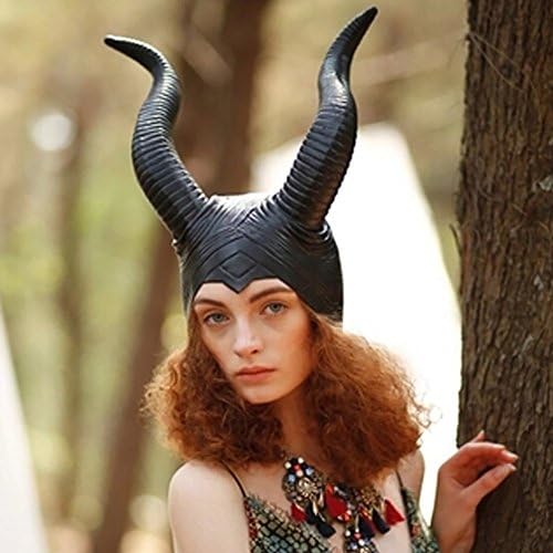 Halloween duivelshoorns Maleficent hoorns hoorn hoofdband zwart feest hoorns hoofddeksel Halloween cosplay feest hoofdband kostuum accessoire voor vrouwen meisjes