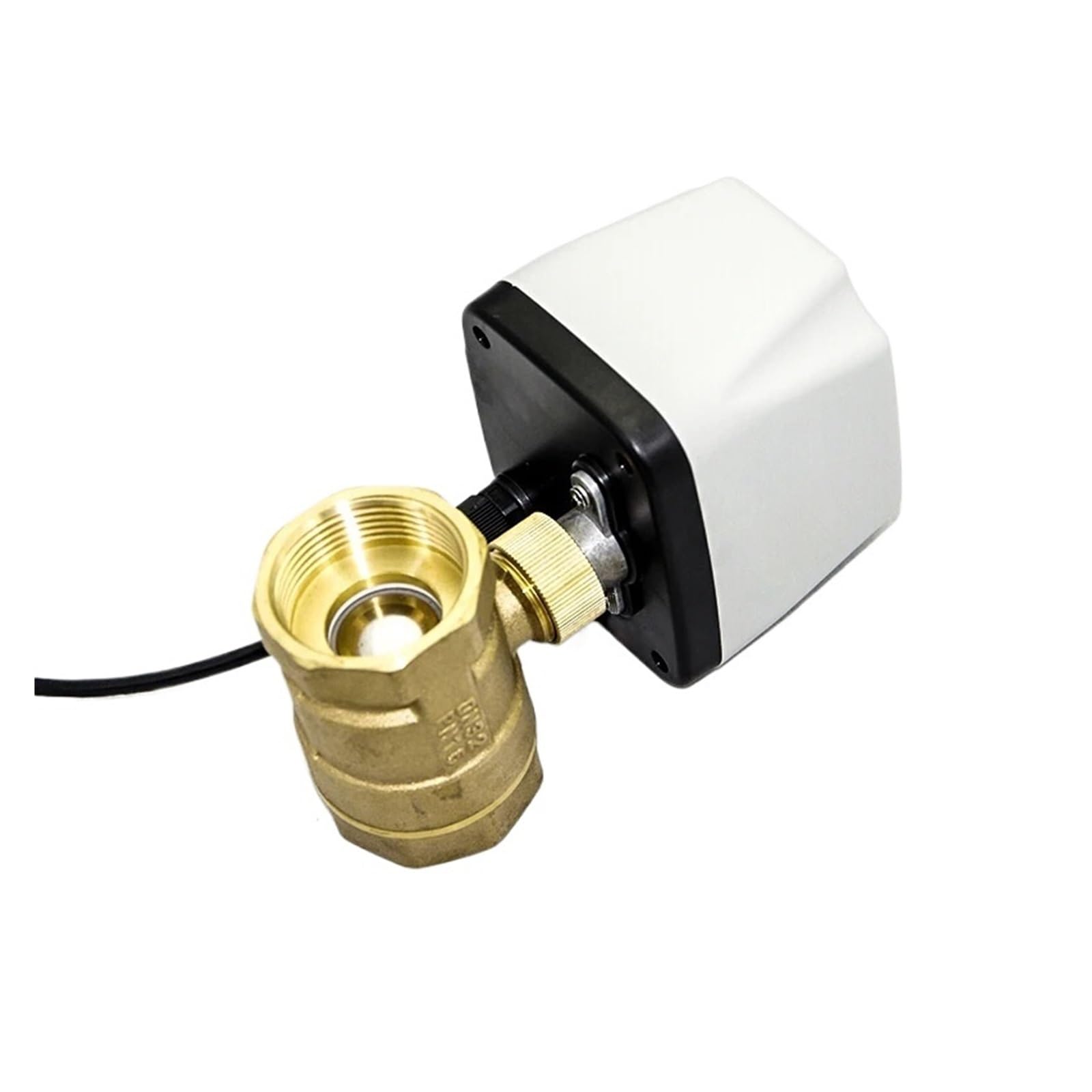 Válvula de bola eléctrica 1 unidad 1/2 "3/4" 1 "2" válvula de bola eléctrica 3 cables 2 puntos Control latón 220VAC 24VDC 12VDC 24VAC(1",220VAC)