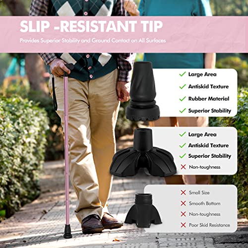 Gptcamp Walking Cane For Women And Men, Lightweight And Sturdy Offset Walking Stick(Pink) #TOP5