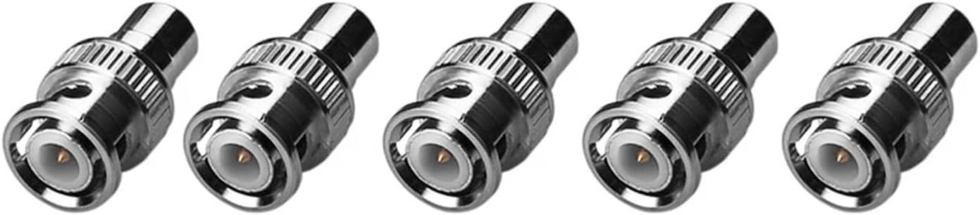 SOLDOUT 5 PCS JR-B9 BNC to RCA Connector Small and Short BNC Connector For CCTV Camera System Accessories (Pack of 5)