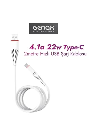 Dell XPS 13/15/17 USB Type-C H zl   arj Kablosu 2 Metre, 130GNXY131