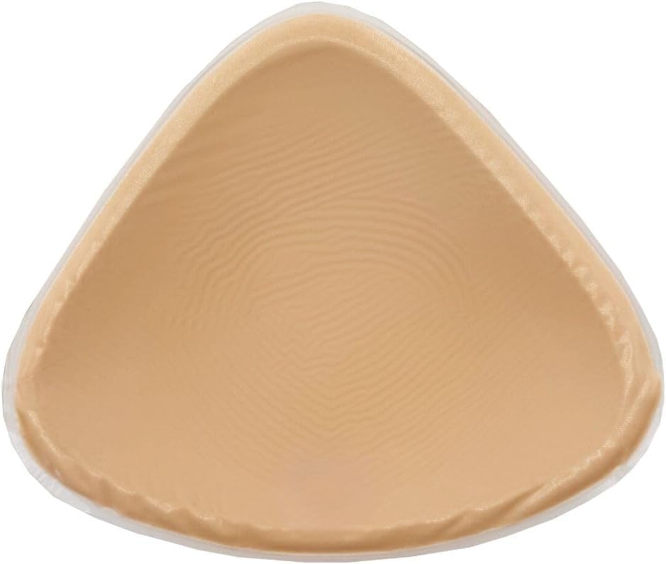 AnaOno Premium Triangle Silicone Breast Forms - Silky, Lightweight Mastectomy Prosthesis with Cooling Gel Back - 1 Piece