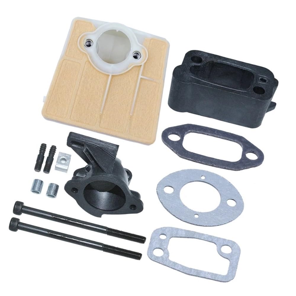 Kit filtre à air avec adaptateur de collecteur pour réparer la tronçonneuse 61 66 266