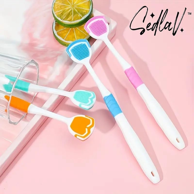 SEDLAV Tongue Scraper Set for Stainless Steel Tongue Cleaning Kit with Dental Plaque Remover Tools - Fresh Breath Solution and Bad Breath Remedy