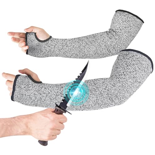IMENORY Cut Resistant Arm Protector Gardening Sleeves...