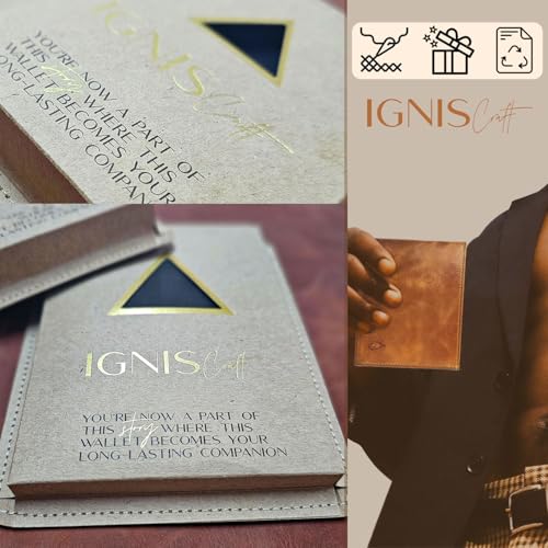 Black Leather Card Holder Trifold Wallet for Men - RFID Blocking - Minimalist Slim Design (Apex Onyx)3